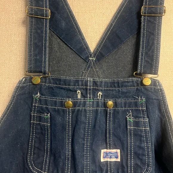 Big Smith Dark Denim Overalls - Picture 1 of 5
